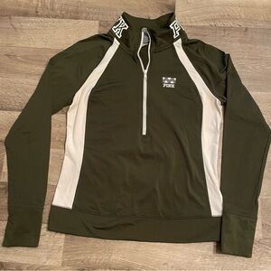 Pink Victoria Secret Ultimate ladies medium Quarter-Zip Pullover Top
